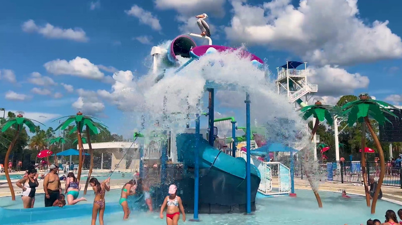 A water park